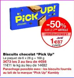 Monoprix PICK UP Biscuits chocolat "Pick U offre