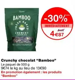 Monoprix BAMBOO Crunchy chocolat offre
