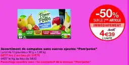 Monoprix POM'POTES Assortiment de compotes sans sucres ajoutés offre