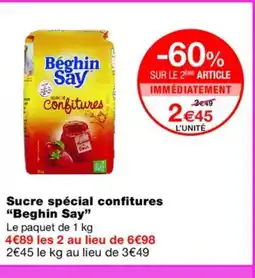 Monoprix BEGHIN SAY Sucre spécial confitures offre