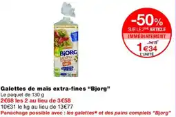 Monoprix BJORG Galettes de maïs extra-fines offre