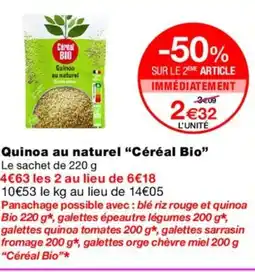 Monoprix CÉRÉAL BIO Quinoa au naturel offre