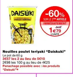 Monoprix DAISUKI Nouilles poulet teriyaki offre