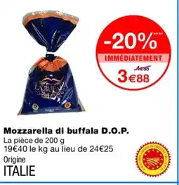 Monoprix Mozzarella di buffala D.O.P. offre