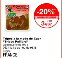 Monoprix TRIPES PAILLARD Tripes à la mode de Caen offre