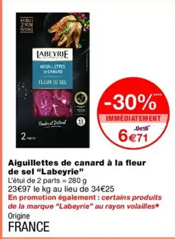 Monoprix LABEYRIE Aiguillettes de canard à la fleur de sel offre