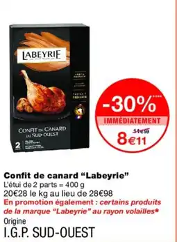 Monoprix LABEYRIE Confit de canard offre