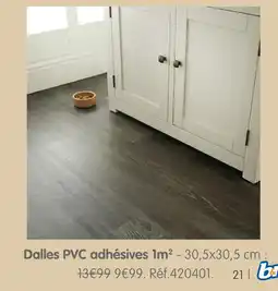 b&m Dalles pvc adhésives offre