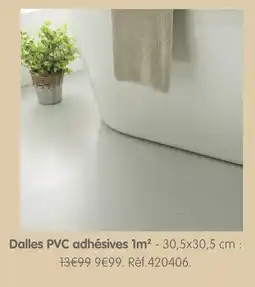 b&m Dalles pvc adhésives 1m² offre