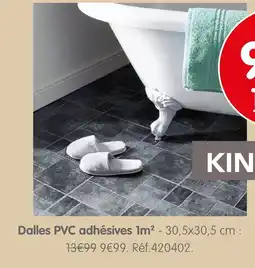 b&m Kingmann dalles pvc adhésives 1m2 offre