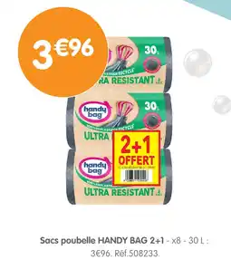 b&m Handy bag sacs poubelle 2+1 offre