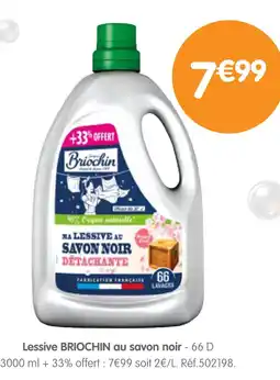 b&m Briochin lessive au savon noir offre