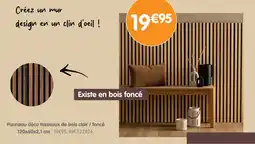 b&m Panneau déco tasseaux de bois clair / foncé offre