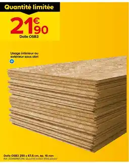Castorama Dalle osb3 offre