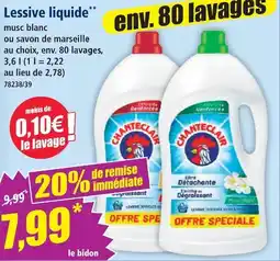 Norma Chanteclair lessive liquide offre