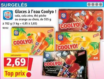 Norma Riva glaces à l'eau coolyo offre