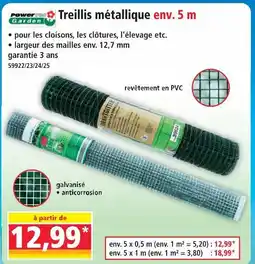 Norma Power garden treillis métallique offre