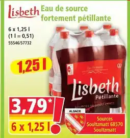 Norma Lisbeth eau de source fortement pétillante offre