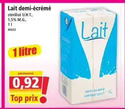 Norma Lait demi-écrémé offre