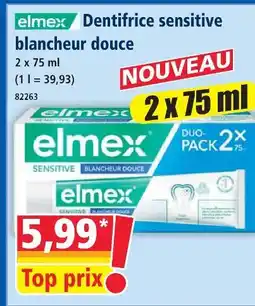 Norma Elmex dentifrice sensitive blancheur douce offre