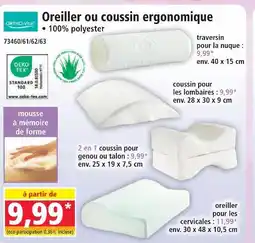 Norma Ortho-vital traversin pour la nuque offre