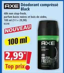 Norma Axe déodorant compressé black offre