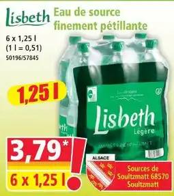Norma Lisbeth eau de source finement pétillante offre