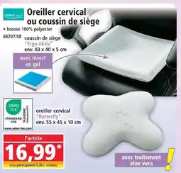 Norma Ortho vital oreiller cervical ou coussin de siège offre