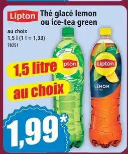 Norma Lipton thé glacé lemon ou ice-tea green offre
