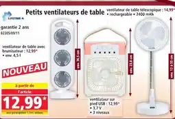 Norma Petits ventilateurs de table offre