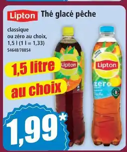 Norma Lipton thé glacé pêche offre