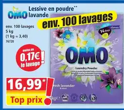 Norma Omo lessive en poudre lavande offre