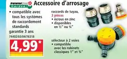 Norma Power accessoire d'arrosage offre
