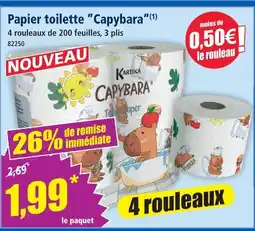 Norma Kartika papier toilette capybara offre