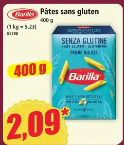 Norma Barilla pâtes sans gluten offre