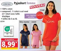 Norma Ellenor pyjashort femme offre