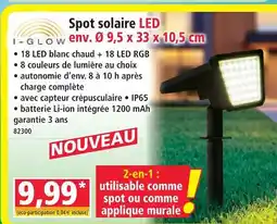 Norma I-glow spot solaire led offre