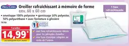 Norma Bleu calin oreiller rafraîchissant à mémoire de forme offre