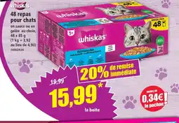 Norma Whiskas 48 repas pour chats offre