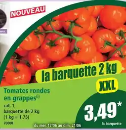 Norma Tomates rondes en grappes offre