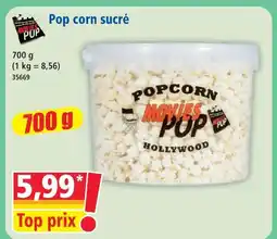 Norma Movies pop pop corn sucré offre