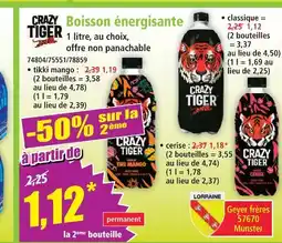 Norma Boisson énergisante : tikki mango offre