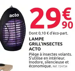 Mr Bricolage Acto lampe grill'insectes offre