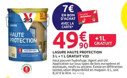 Mr Bricolage V33 lasure haute protection 5l + 1l gratuit offre