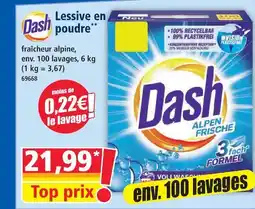 Norma Dash lessive en poudre offre