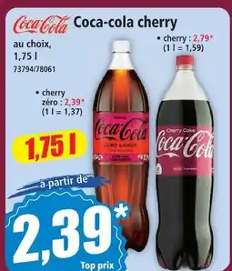 Norma Coca-cola coca-cola cherry offre