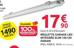 Mr Bricolage Osram réglette garage led intégrée slim 120 cm offre