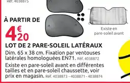 Mr Bricolage Lot de 2 pare-soleil latéraux offre