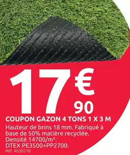 Mr Bricolage Coupon gazon 4 tons 1 x 3 m offre