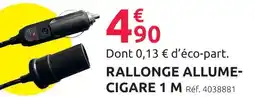 Mr Bricolage Rallonge allume-cigare 1 m offre